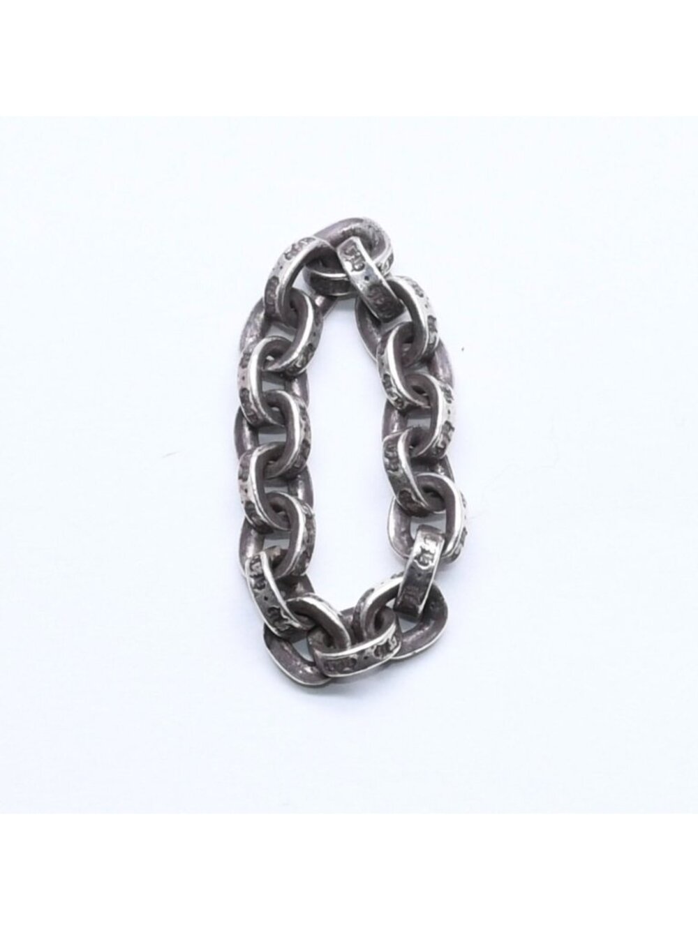 Chrome Hearts Paper Chain Ring 925 Sterling Silver - Gem